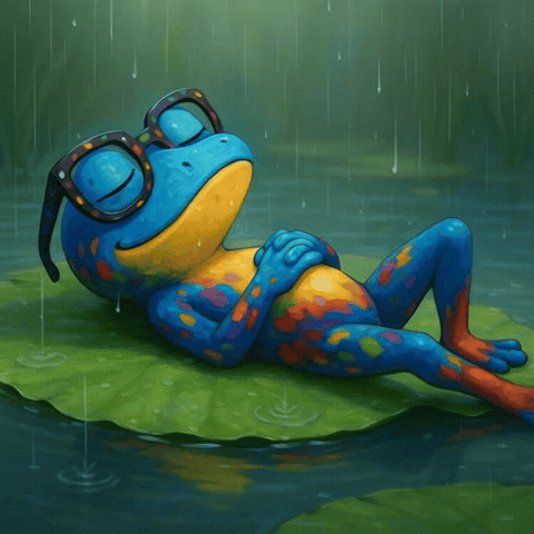 Chill Ribbit GIF
