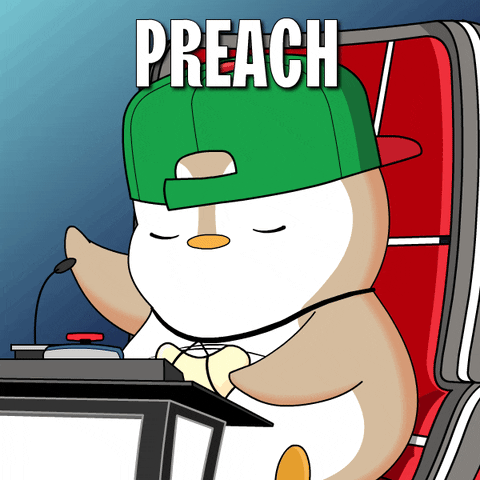 Preach Tell Em GIF by Pudgy Penguins