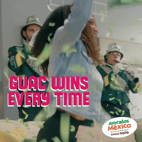 Celebration Confetti GIF by Avocados From Mexico