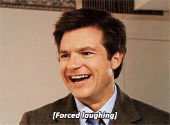 forced laughing arrested development GIF
