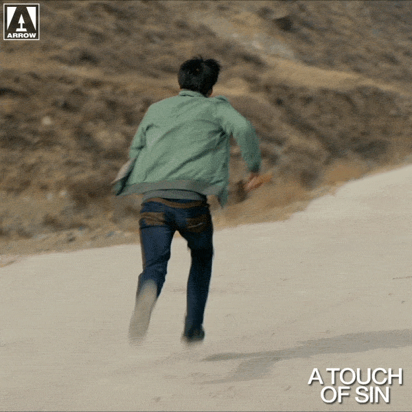 This Way Running GIF by Arrow Video
