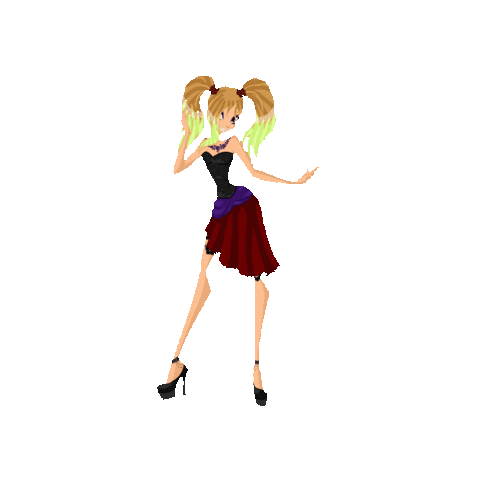 Dancing Girl Sticker