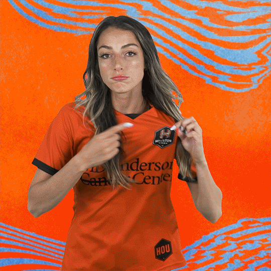 Soccer Pointing GIF by Houston Dash
