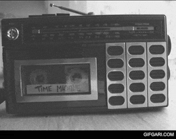Time Machine Music Player GIF by GifGari