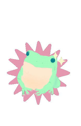 Frog Wow Sticker