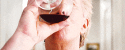 alan rickman wine GIF
