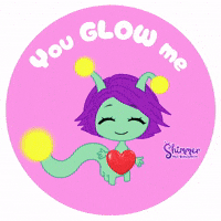 glowy You glow me pink by shimmer the glowworm