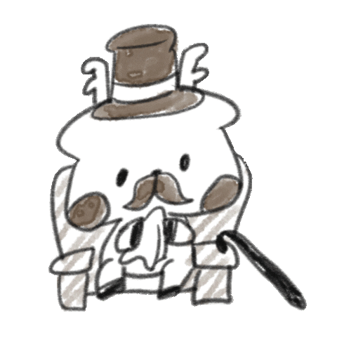Deer Gentleman Sticker