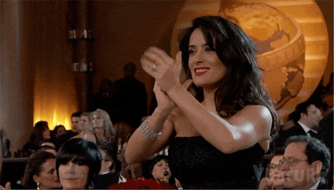 salma hayek applausi GIF