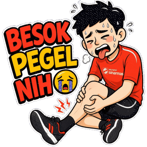 Marathon Running Sticker by Asuransi Sinar Mas