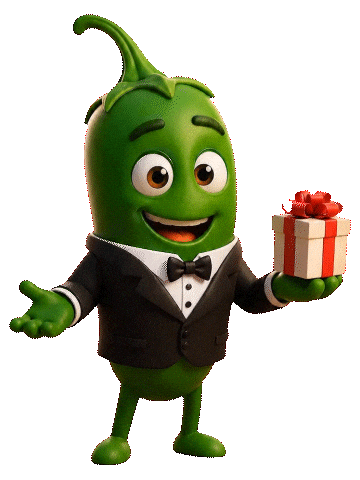 Gift Pepper Sticker by DoubleU Casino