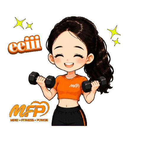 Strong Girl Female Fitness Sticker by My Weekend Plan