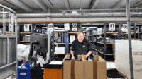 Man working in warehouse