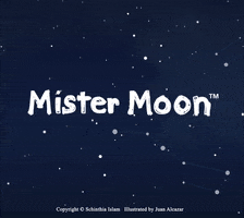 MisterMoonSeries moon adorable starry night childrens book GIF