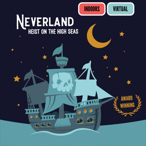 improbableescapess improbable escapes neverland heist on the high seas GIF