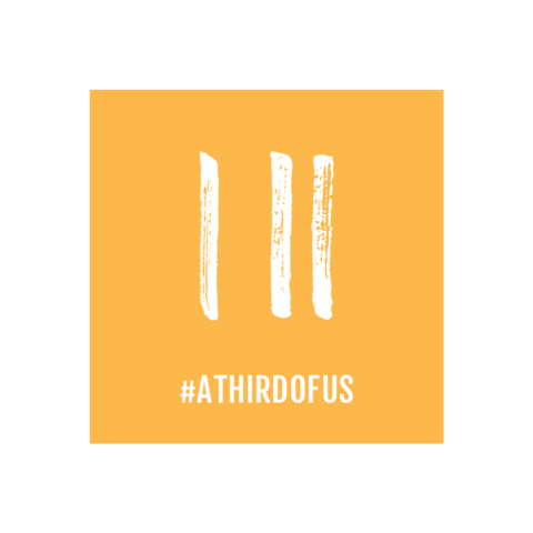 A Third of Us Sticker