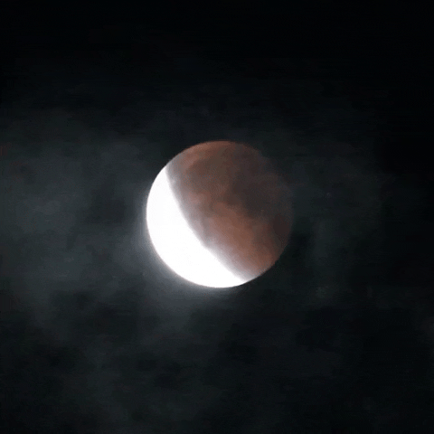 Moon Clouds GIF by Backyard Astronomy Guy