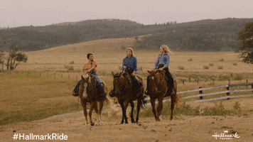 Nancy Travis Horse Riding GIF by Hallmark Channel
