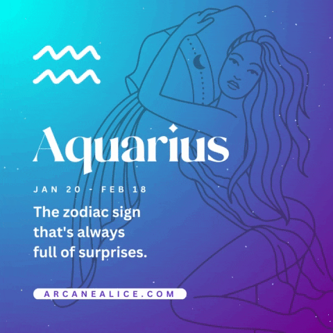 ArcaneAlice zodiac astrology horoscope aquarius GIF