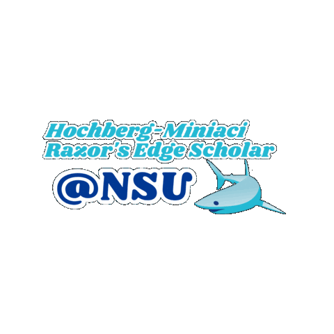 Razors Edge Sharks Sticker by Nova Southeastern University