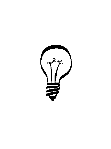 Katimali idea bulb light bulb Sticker