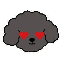 Poodle 喜歡 Sticker