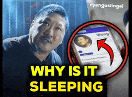 Wong Sleeping GIF