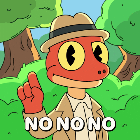 Listen No Way GIF by Franky The Frog