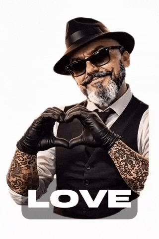 Good Vibes Love GIF by SkullyTattoo