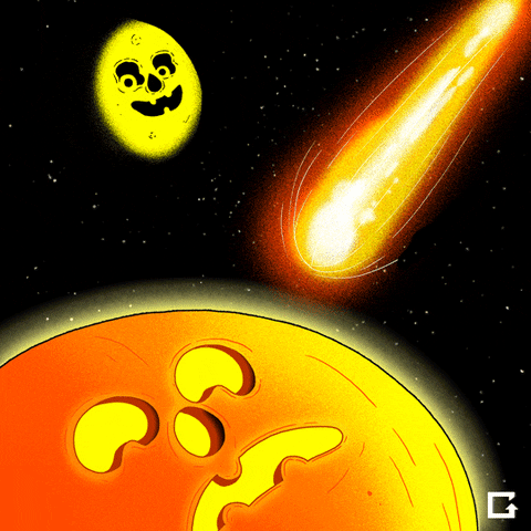 omg spooky asteroid! GIF by gifnews
