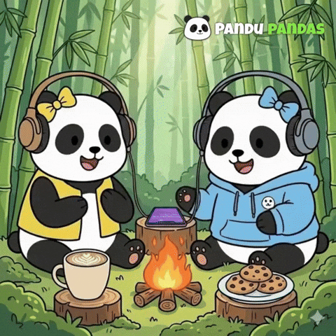 Vibes Couple GIF by Pandu Pandas