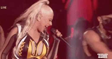 Christina Aguilera Singing GIF by E!