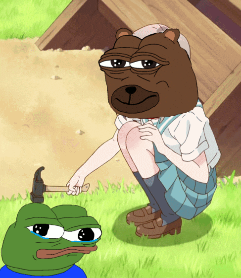 Bear Crying GIF by Bobo Memes