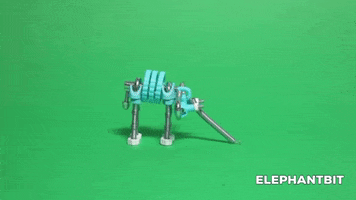 Robot Elephant GIF by TheOffbits