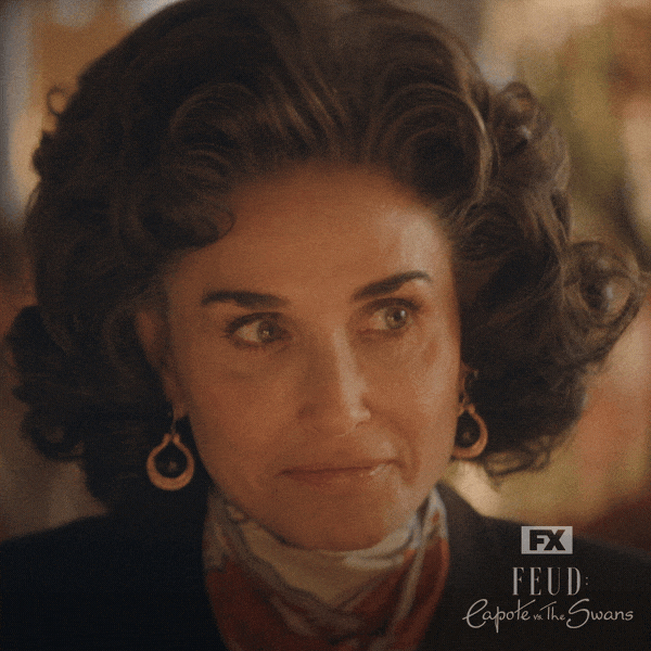 Go Away GIF by Feud: Capote vs. The Swans