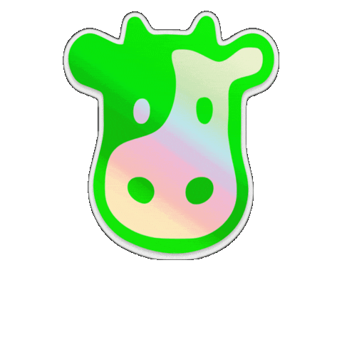 Mucca Sticker by Teste di Marmo