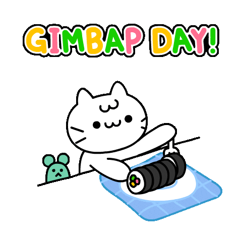 Hungry Cat Sticker by Mikitti