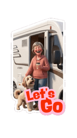 Travel Camper Sticker