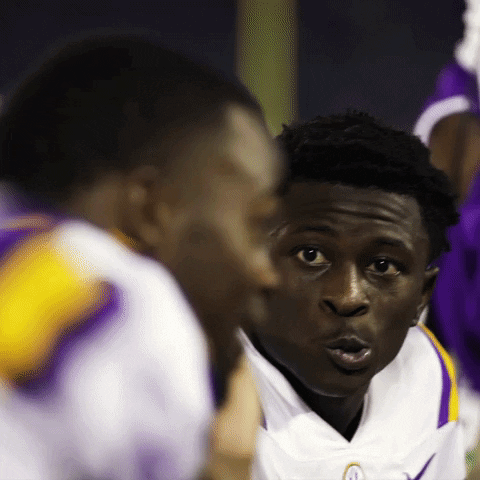 Football Smile GIF by LSU Tigers