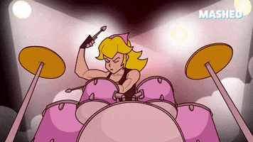 Drumming Super Mario GIF by Mashed