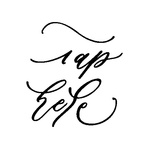 Tap Calligraphy Sticker