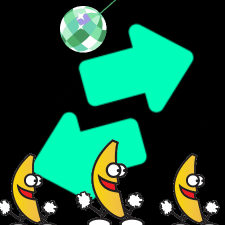 KoinDX party banana defi koinos GIF