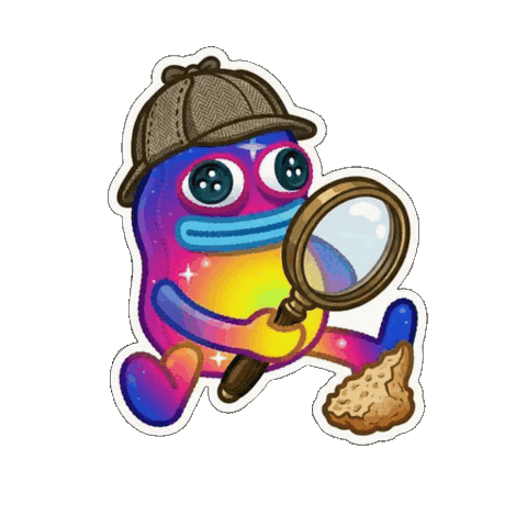 Sniffing Sherlock Holmes Sticker by TON Community