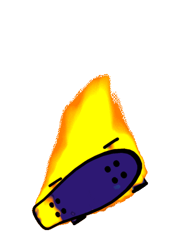 Fire Jump Sticker