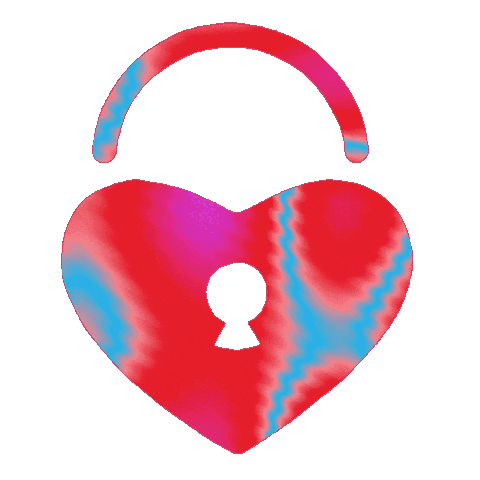 Locked In Heart Sticker