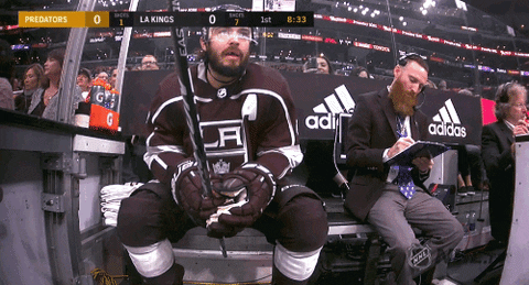 Image result for drew doughty mad gif"