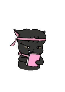 Cat Working Sticker