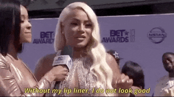 Red Carpet Lip Liner GIF by BET Awards