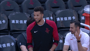 houston rockets laughing GIF by NBA