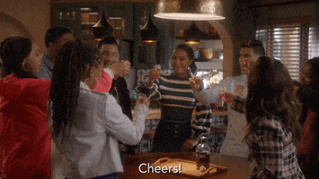 House Party Drinking GIF by grown-ish